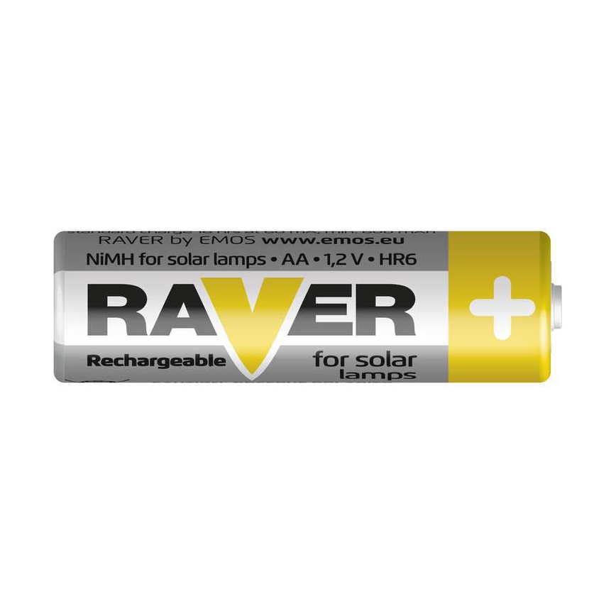 2 pz Baterías recargables AA RAVER NiMH/1,2V/600 mAh