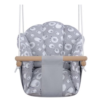 2Kids Toys - Columpio textil para niños gris/haya