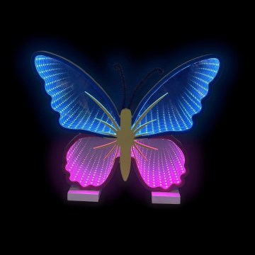 2Kids Toys - Decoración de sobremesa neón LED/5W/USB Mariposa