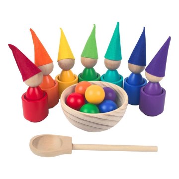 2Kids Toys - Muñecas arcoíris con bolitas, 7 colores
