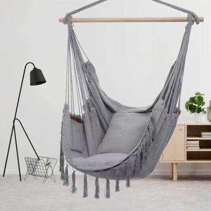2Kids Toys - Silla mecedora colgante gris