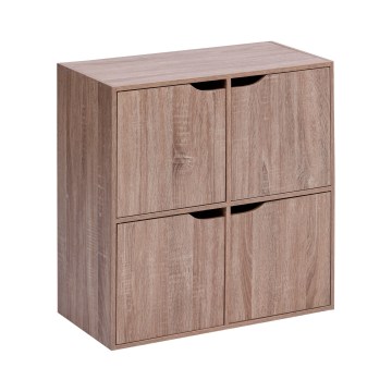 5five - Cómoda TIDY 68x68x32 cm marrón