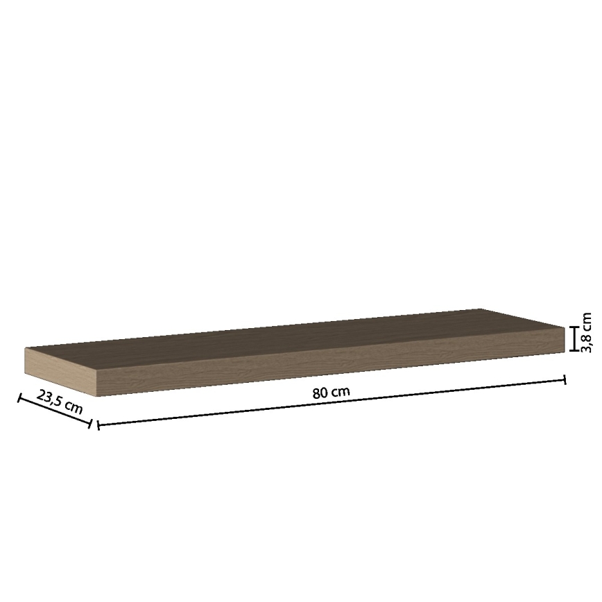 5five - Estante de pared HYLE 80x24 cm roble