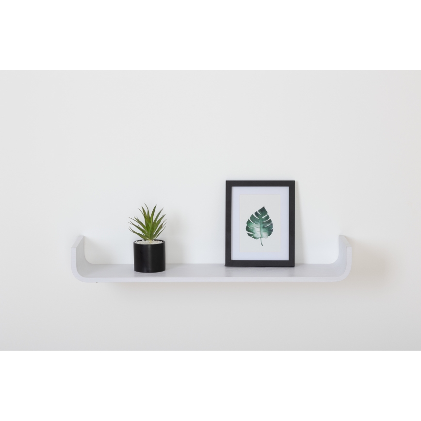 5five - Estantería mural KAPTO 80x20 cm blanca