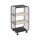5five - Mesa auxiliar/estante móvil COLGE 74x43 cm negro/beige