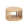 5five - Mesa de centro VINKY, diámetro 60 cm, marrón