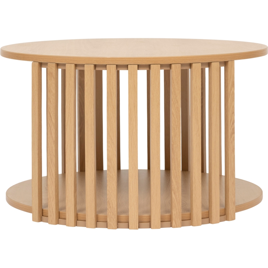 5five - Mesa de centro VINKY, diámetro 60 cm, marrón