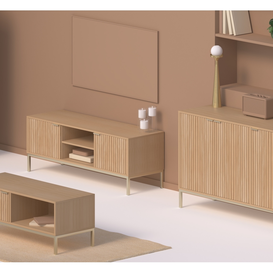 5five - Mueble para TV KUBI 120x40 cm, marrón