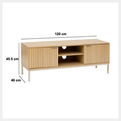 5five - Mueble para TV KUBI 120x40 cm, marrón