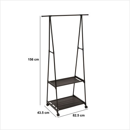 5five - Perchero de pie FESY 156x83 cm negro