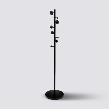 5five - Perchero de pie PERY 176x37 cm negro
