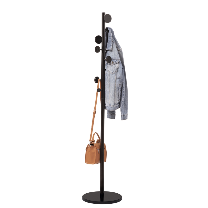 5five - Perchero de pie PERY 176x37 cm negro