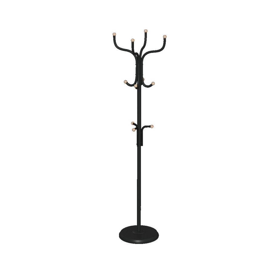 5five - Perchero de pie RAFU 178x43 cm negro