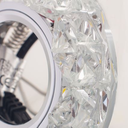 Emithor 71094 - Lámpara empotrada LED CRYSTAL FIX 1xGU10/50W + LED/3W TIRA