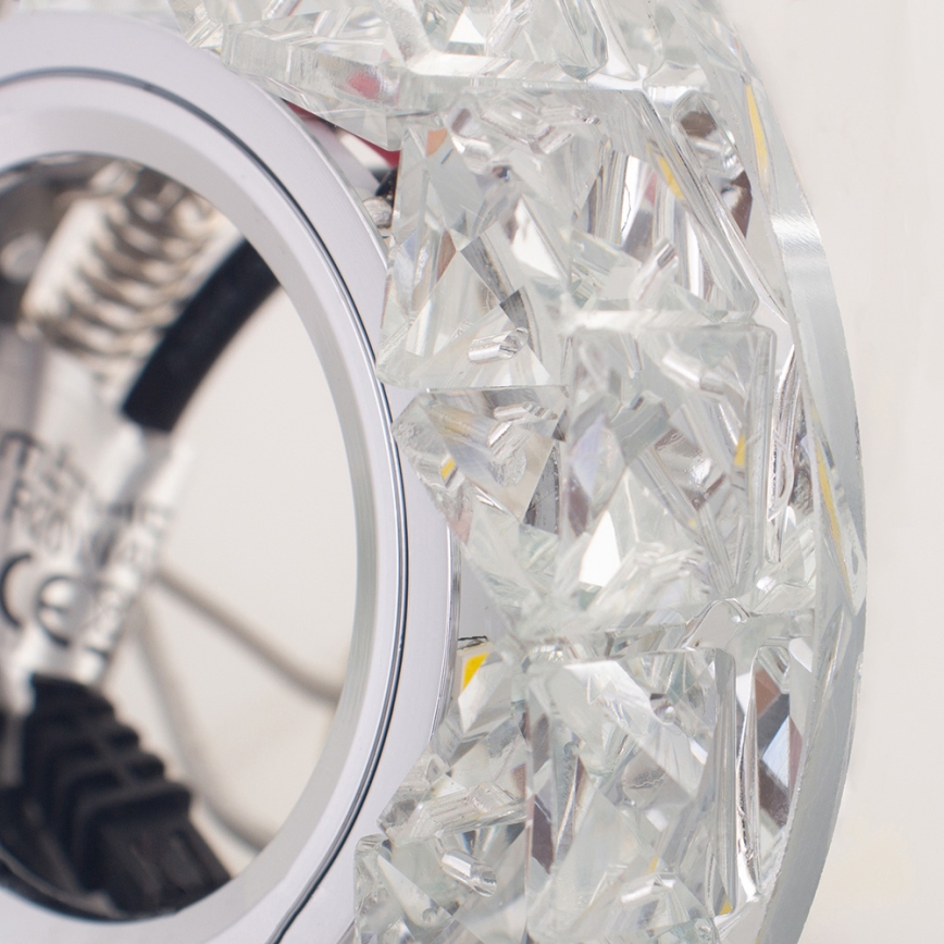 Emithor 71094 - Lámpara empotrada LED CRYSTAL FIX 1xGU10/50W + LED/3W TIRA