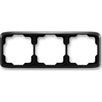 ABB 3901A-B30 N - Marco triple TANGO negro