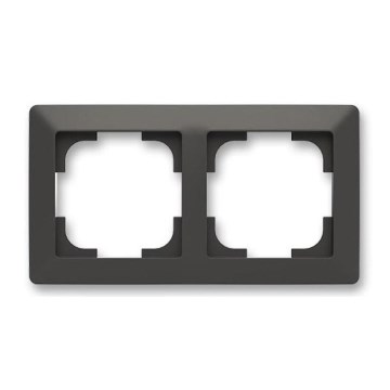 ABB 3901T-A00020 137 - Marco doble ZONI negro mate