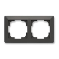 ABB 3901T-A00020 237 - Marco doble ZONI negro mate