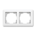ABB 3901T-A00020 240 - Marco doble ZONI blanco mate
