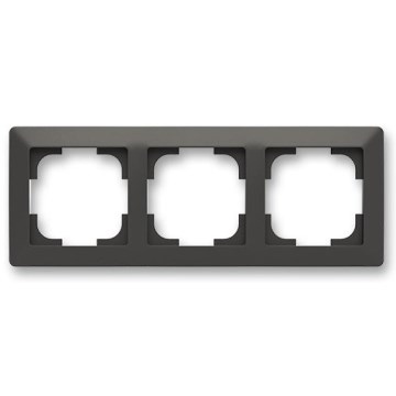ABB 3901T-A00030 137 - Marco triple ZONI negro mate
