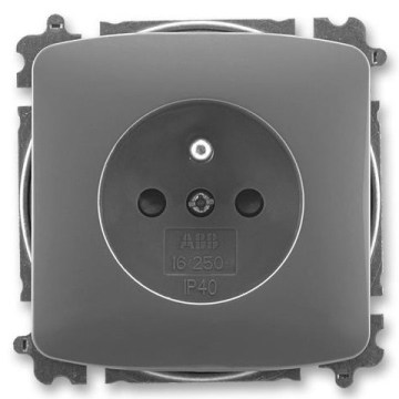 ABB 6619A-A06357 S2 - Toma de corriente para uso doméstico sin marco TANGO 250V gris oscuro