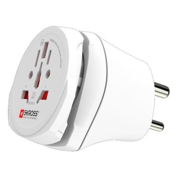 Adaptador de viaje para India, tipo D