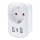 Adaptador de viaje para UK 230V con 2 puertos USB-A y 1 puerto USB-C