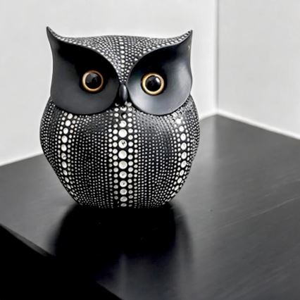 Adorno de mesa 15 cm negro