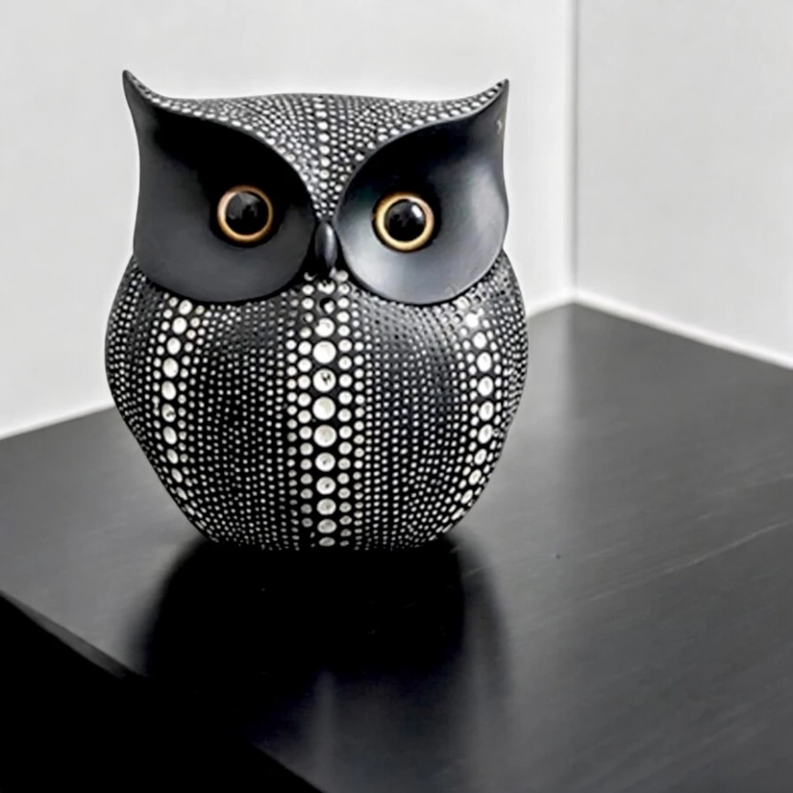 Adorno de mesa 15 cm negro