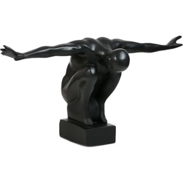 Adorno de mesa 25x41x20 cm en resina negra