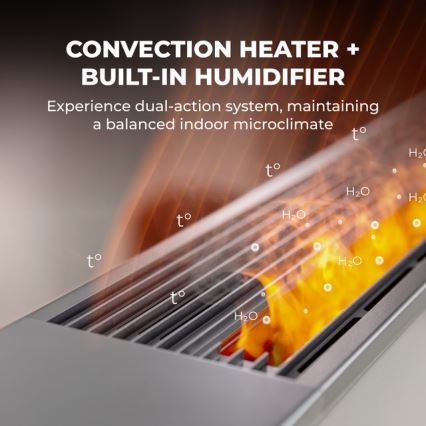 AENO - Calefactor/convector eléctrico inteligente 1000/2000W blanco