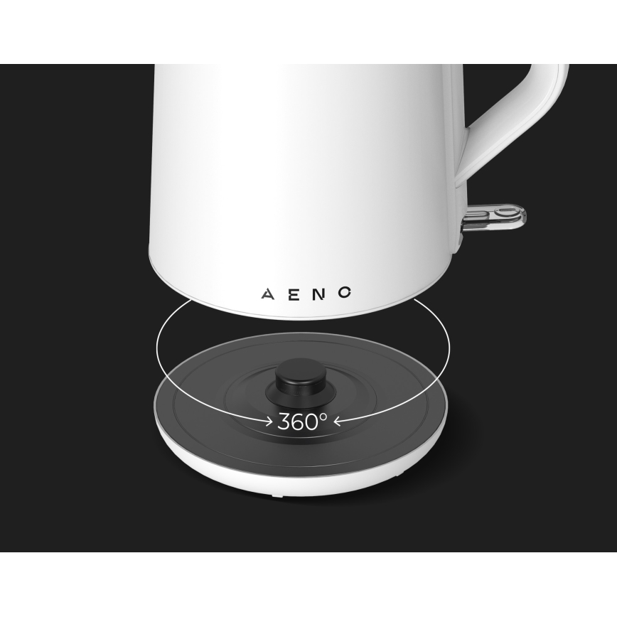 AENO - Hervidor eléctrico 1,5 l 2200 W/230 V blanco