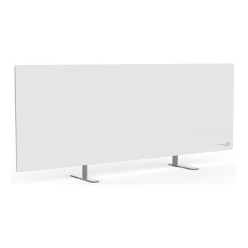 AENO - Panel infrarrojo eléctrico inteligente 700W con temporizador/termostato, IP44, Wi‑Fi, blanco