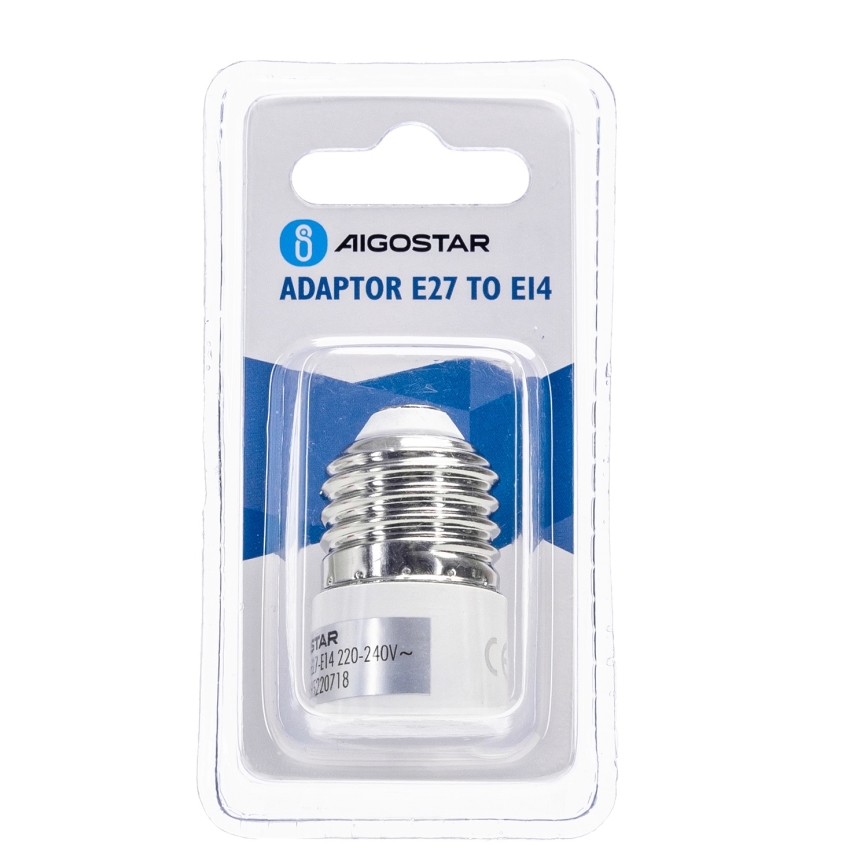 Aigostar - Adaptador de casquillo E27 a E14