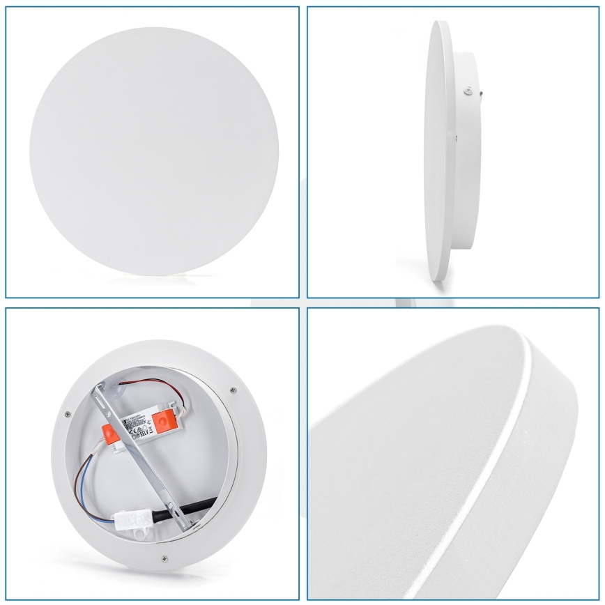 Aigostar - Aplique de pared LED/12W/230V 6500K 25 cm blanco