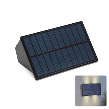Aigostar - Aplique LED solar LED/4W/5,5V 2700K IP44