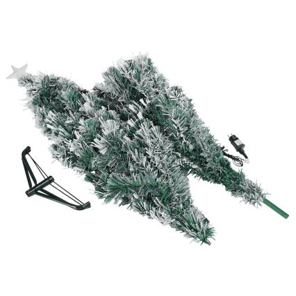 Aigostar - Árbol de Navidad LED para exterior 205 LEDs/8 funciones, 1,8 m, IP44, blanco frío