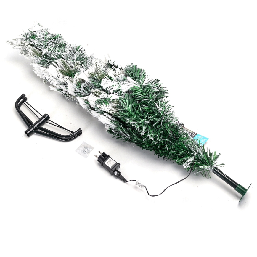 Aigostar - Árbol de Navidad LED para exterior 125xLED/8 funciones 1,2 m IP44 blanco frío