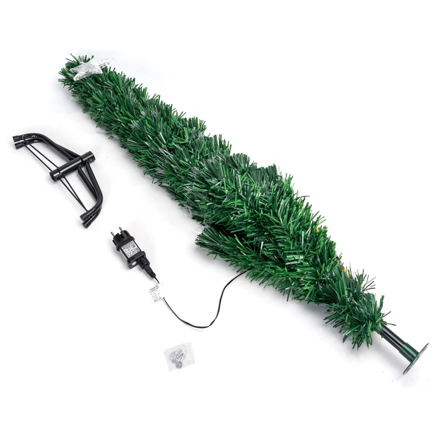 Aigostar - LED árbol de Navidad para exterior 205xLED/8 funciones 180cm IP44 blanco cálido