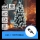 Aigostar - Árbol de Navidad LED para exterior 205 LEDs/8 funciones, 1,8 m, IP44, blanco frío