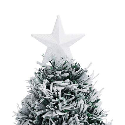 Aigostar - Árbol de Navidad LED para exterior, 55 LEDs, 8 funciones, 0,6 m, IP44, blanco frío