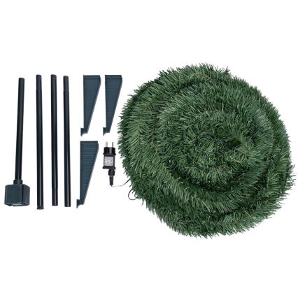Aigostar - Árbol navideño LED para exterior, 150 LEDs, 1,8 m, IP44, verde con luz blanca cálida