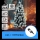 Aigostar - Árbol navideño LED para exterior, 245 LED / 8 funciones, 2,1 m, IP44, blanco frío