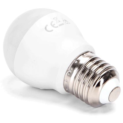 Aigostar - Bombilla LED RGBW regulable G45 E27/4,8W/230V 3000K + mando a distancia