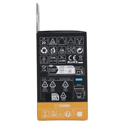 Aigostar - Bombilla LED RGBW regulable GU10/4,8W/230V 3000K + mando a distancia