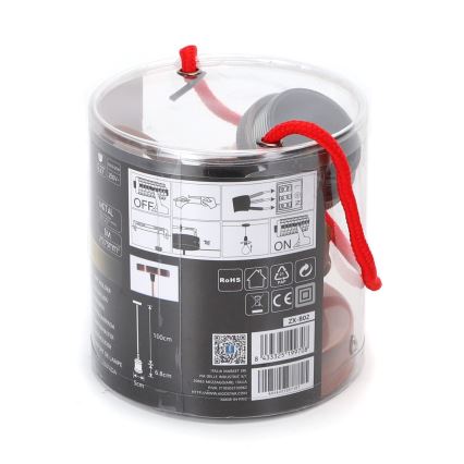 Aigostar - Cable de alimentación 1xE27/60W/230V de cobre