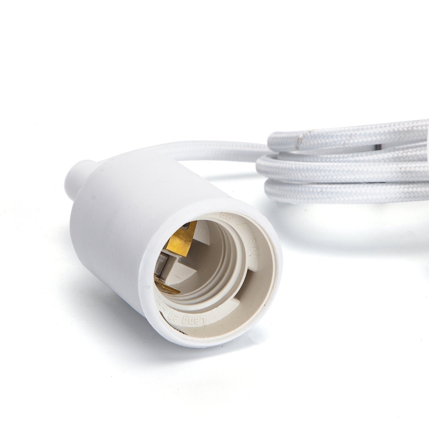 Aigostar - Cable de alimentación 1xE27/60W/250V blanco