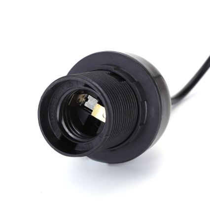 Aigostar - Cable de alimentación 1xE27/60W/250V negro