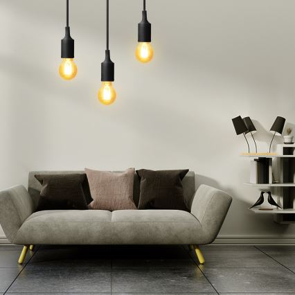 Aigostar - Cable de alimentación 1xE27/60W/250V negro