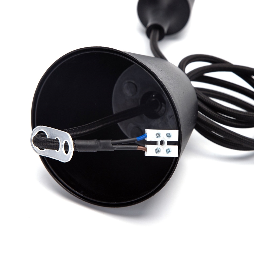 Aigostar - Cable de alimentación 1xE27/60W/250V negro